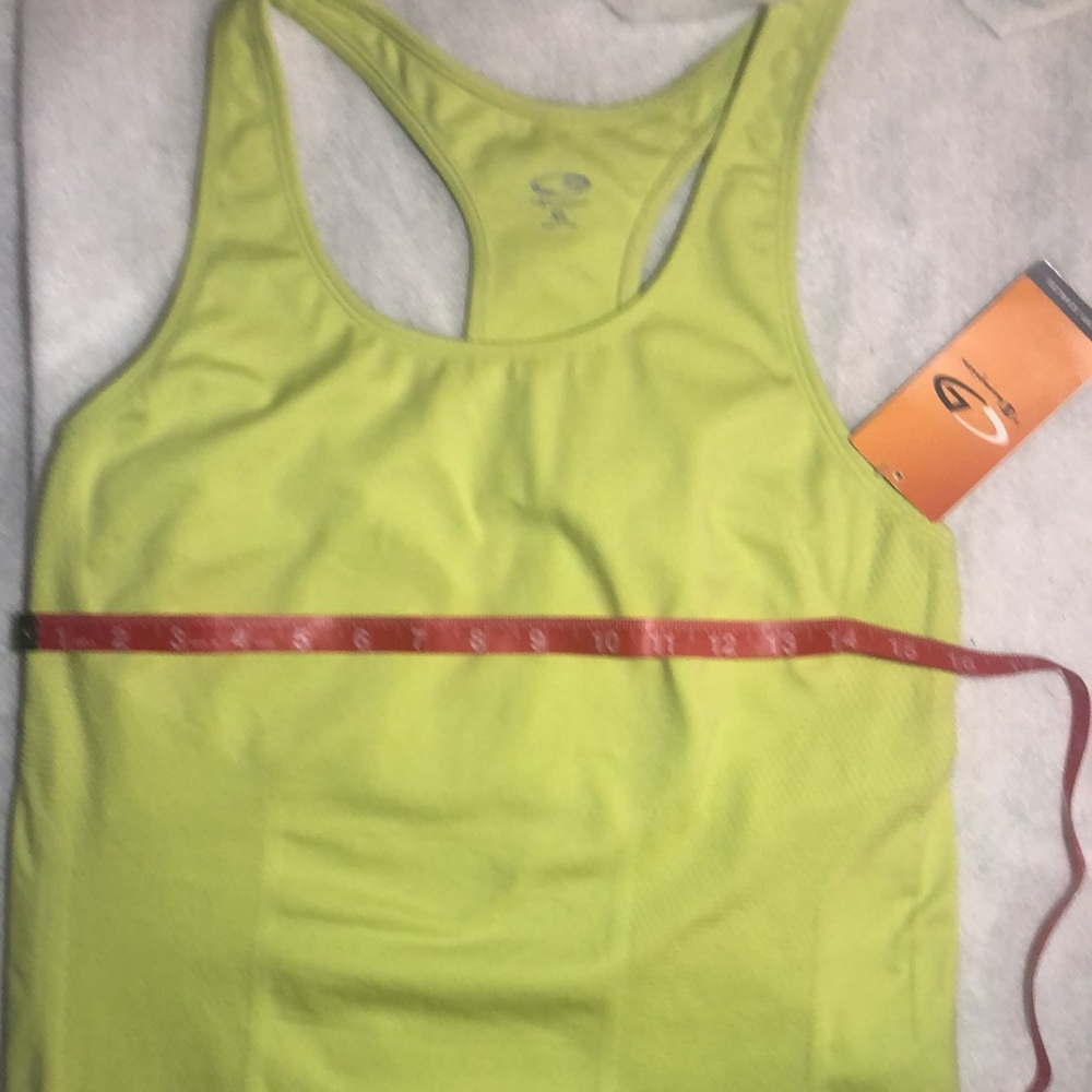 Champion Athletic NWT cool lime SZ XL built in bra - Picture 7 of 7